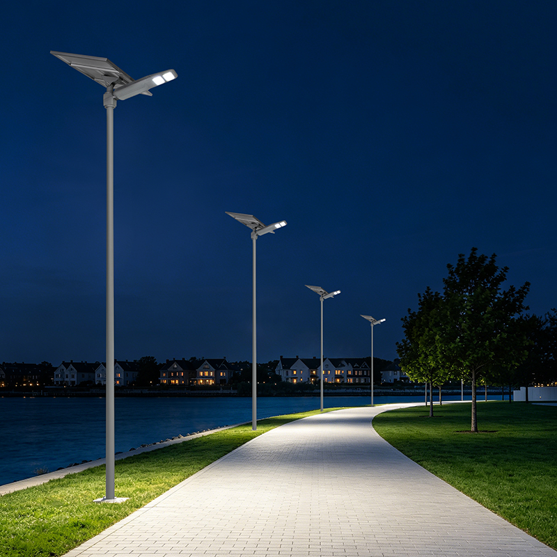 for Project Roadway Die-cast aluminum 18V 90W solar panel 384WH 12.8V Li-battery outdoor IP65 solar 