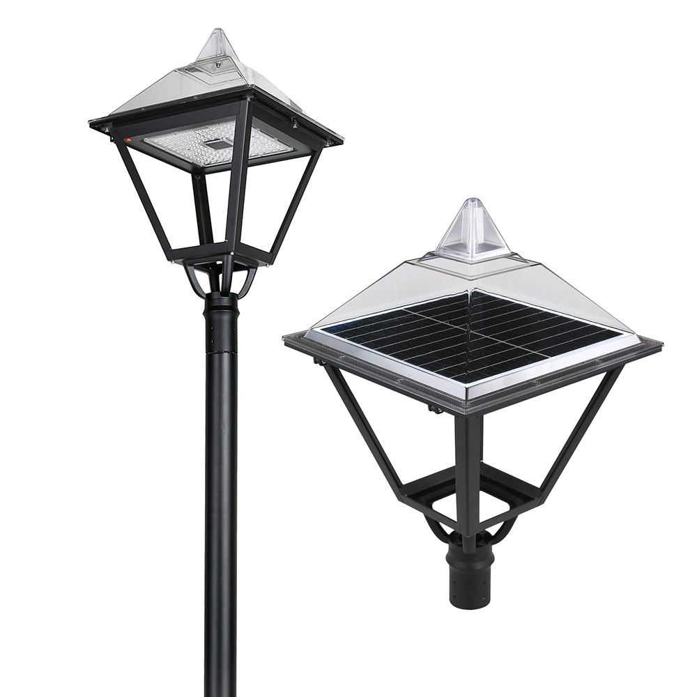 European style solar garden light 2500lm with 33W solar panel